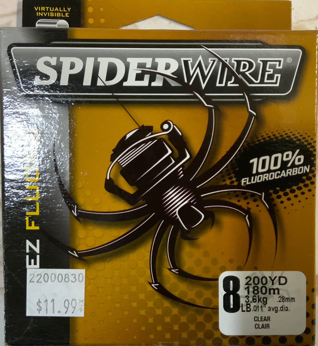 Spiderwire EZ Fluoro - 8lb. 200 yd – The Crappie Store, Dresden ON
