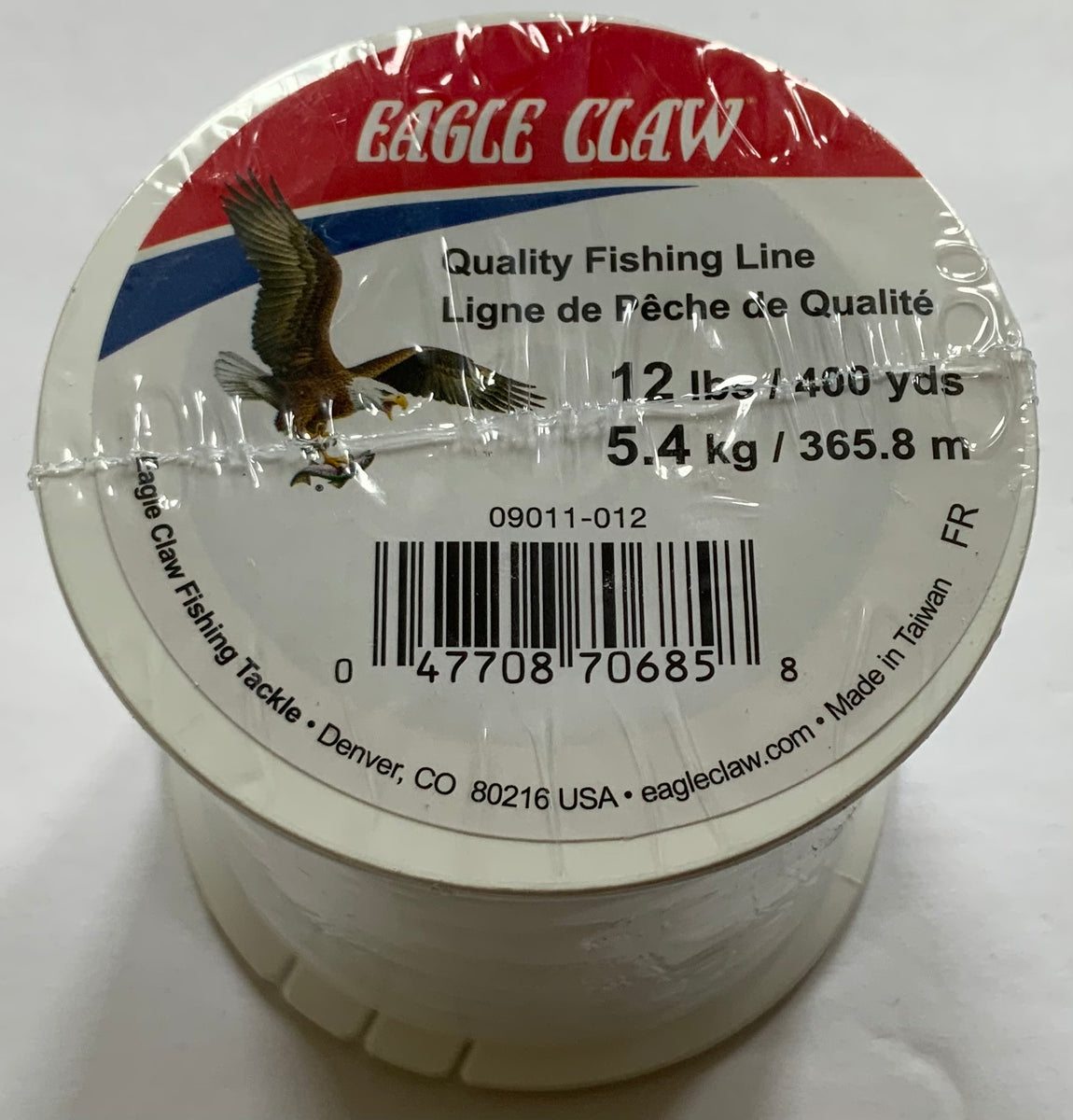 Eagle Claw 50lb Test Premium Fishing Line Clear 280 Yards Spool - Free  Shipping