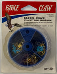 Eagle Claw Barrel Swivel Assortment Pack
