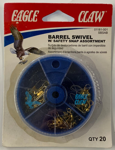 Eagle Claw Barrel Swivel Assortment Pack
