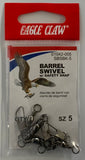 Eagle Claw Barrel Swivel w/ Safety Snap