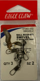 Eagle Claw Ball Bearing Swivel w/ Interlock Snap