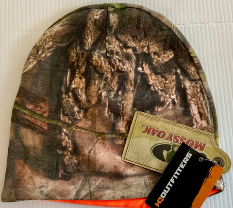 HQ Outfitters Reversible Beanie - Oak Country Break Up/Blaze Orange
