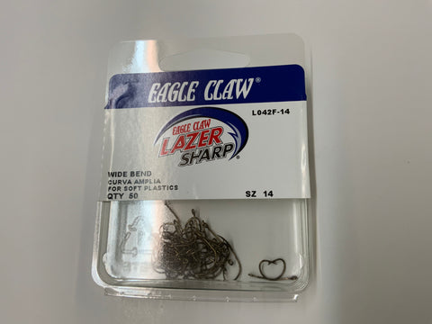 Wide Bend Hooks Sz. 14 - Eagle Claw – The Crappie Store, Dresden ON