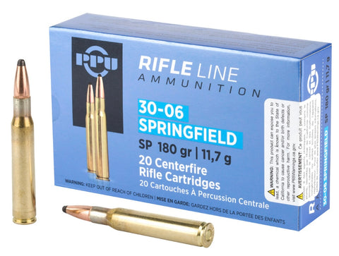 PPU Rifle Line 30-06 Springfield SP 180 GR