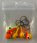 1/4 oz Ball Jig Heads 5 Pack - AssortedColours
