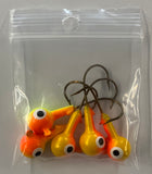 1/4 oz Ball Jig Heads 5 Pack - AssortedColours