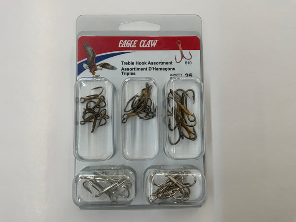 1pc Black Nickel Eagle Claw Fish Hook Set, Texas Rigged With High