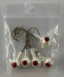 1/4 oz Ball Jig Heads 5 Pack - AssortedColours