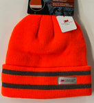 Thinsulate Safety Toque - Blaze Orange with Reflective Safety Strips