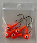 1/4 oz Ball Jig Heads 5 Pack - AssortedColours