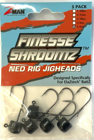Z-Man Finesse Shroomz Ned Rig Jig Heads 1/5 oz