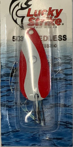 Lucky Strike 503 Weedless Red & White