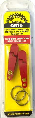 Off Shore Pro Snap Weight Clip w/ Split Ring