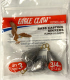 Eagle Claw Bass Casting Sinkers