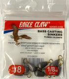 Eagle Claw Bass Casting Sinkers