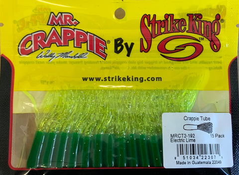 Mr. Crappie 1.5” Tube - Electric Lime