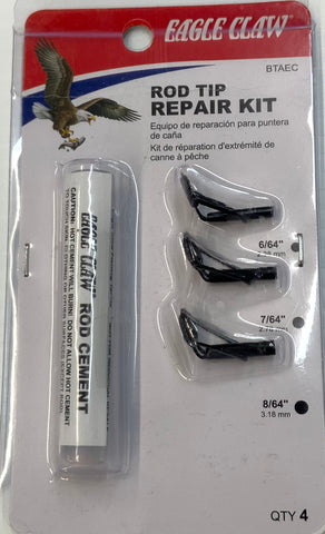 Eagle Claw Rod Tip Repair Kit w/ Glue