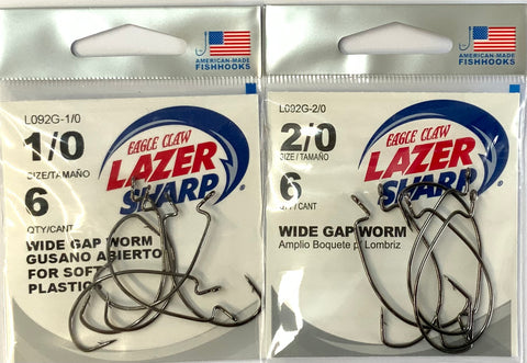 Eagle Claw Wide Gap Worm Hooks