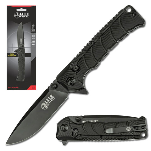 Elite Tactical Backdraft Manual Folding Knife