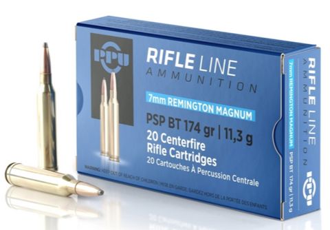 PPU Rifle Line 7mm Rem Mag 174 GR PSP