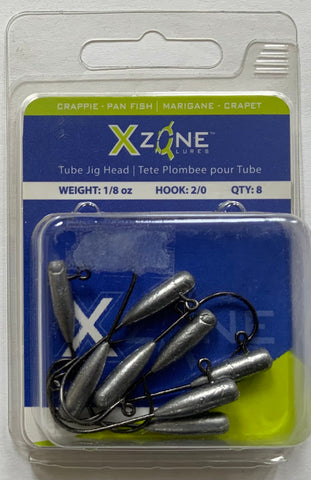 Tube Jig Head 1/8 oz - X Zone